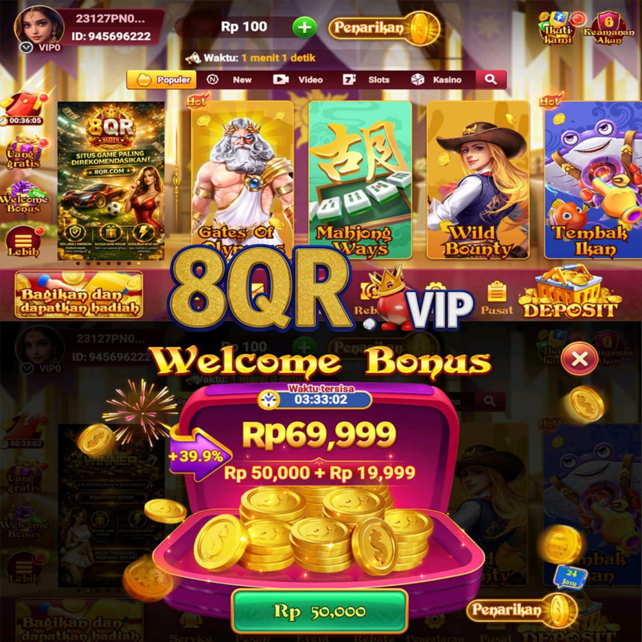 8QR - Situs Resmi Slot Online dan Pilihan Game PG Soft