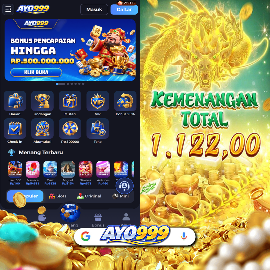 AYO999 - Portal Hiburan Game Online Mobile Resmi & Terpercaya